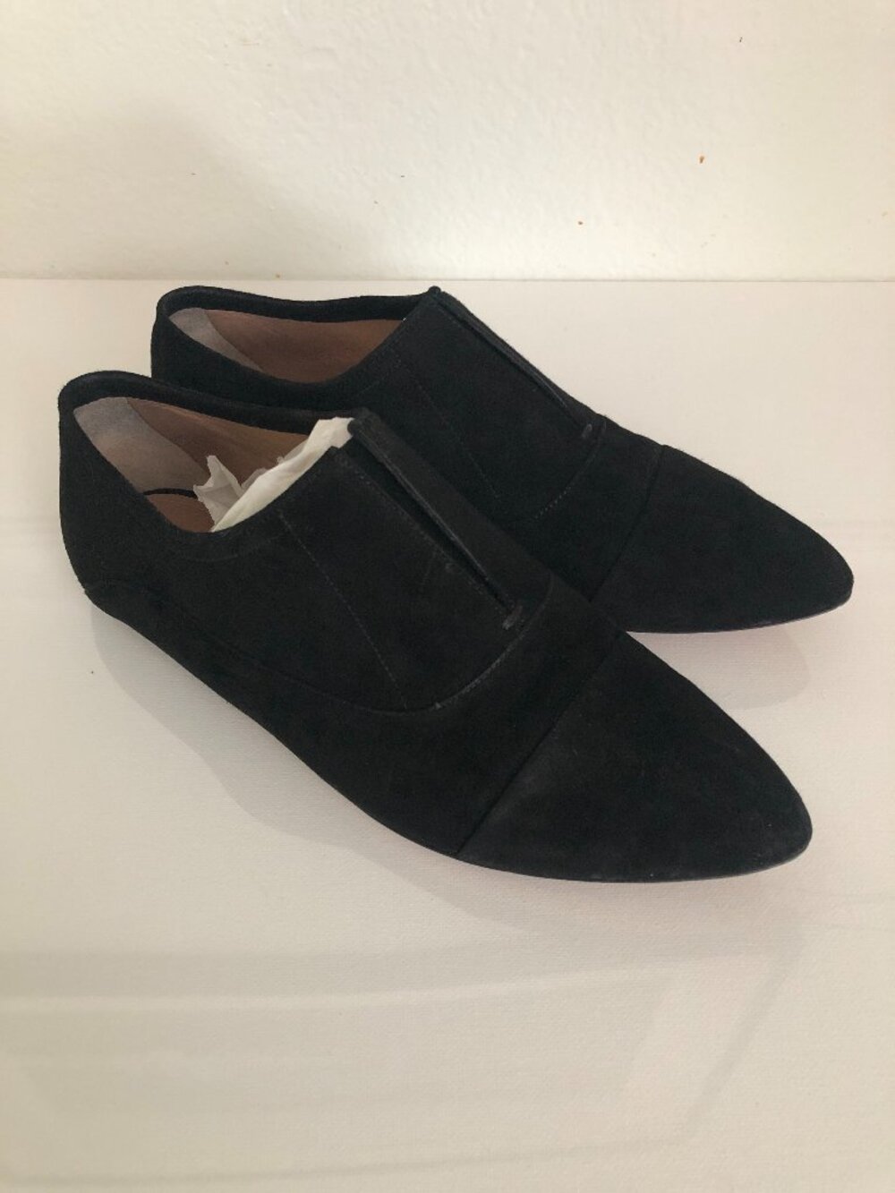 Calvin Klein Collection Womens Black Loafers - sz 36 1/2